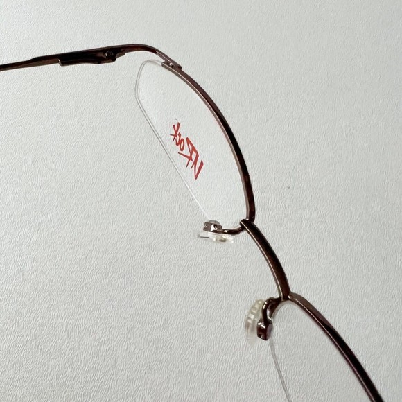 UROCK Eyeglasses Frame U721 Brown 52-18-135 Semi Rimless Display Model - Picture 7 of 11